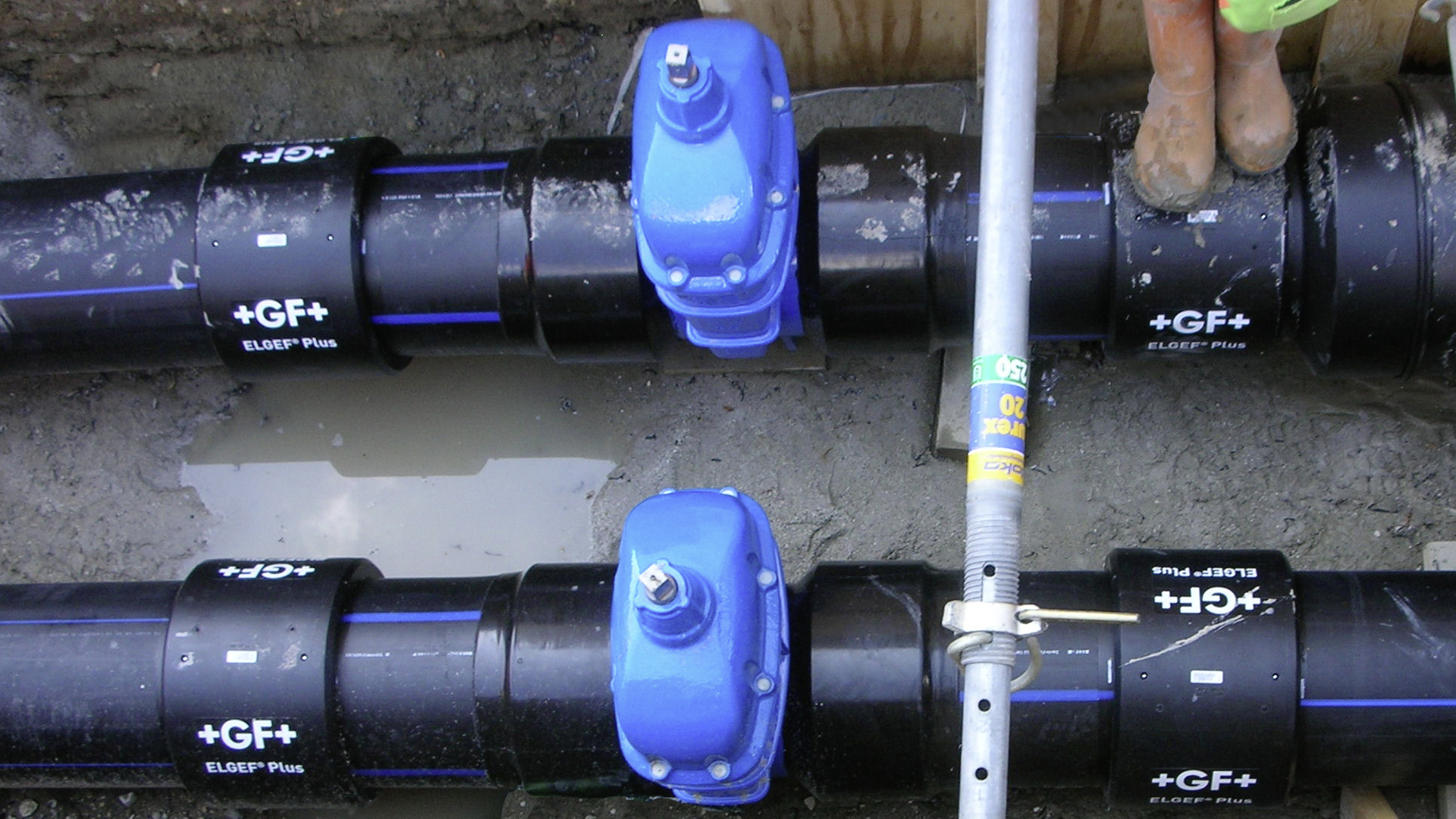 Gate valves for district cooling installation at Carlsberg Byen, Copenhagen, Denmark